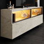 Hanah Home Ekol Up - Soporte para TV Travertino